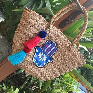 straw tote beach bag